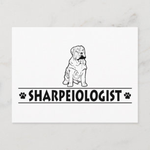 Cartão Postal Shar-Pei Chinês Humorístico
