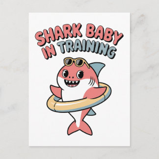 Cartão Postal Shark Baby in Training | Kids