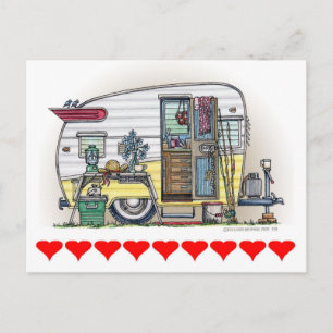 Cartão Postal Shasta Camper Trailer RV