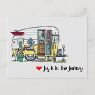 Cartão Postal Shasta Camper Trailer RV