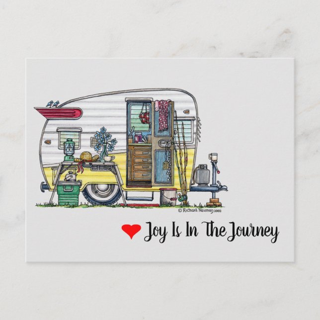 Cartão Postal Shasta Camper Trailer RV (Frente)