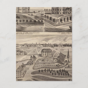 Cartão Postal Shattuck School, Faribault Willis Hall, Minnesota