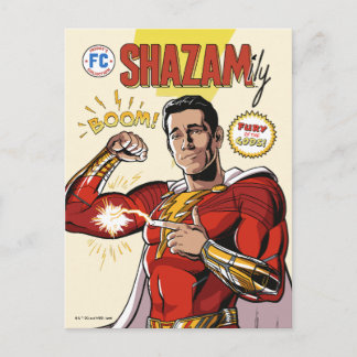 Cartão Postal SHAZAM! Fúria dos Deuses | Capa do Quadrinho SHAZA