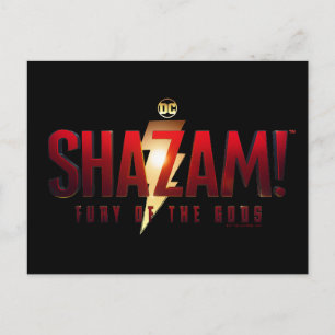 Cartão Postal SHAZAM! Fury of the Gods Fury of the Gods Logo
