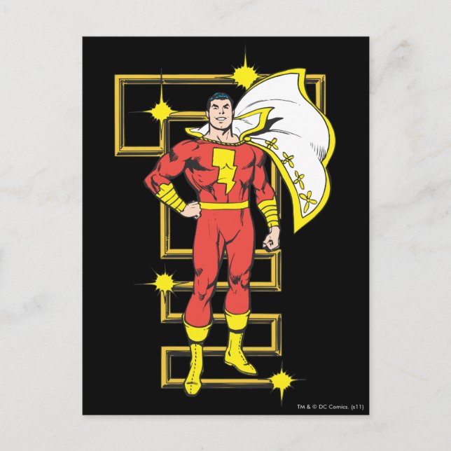 Cartão Postal SHAZAM Poses (Frente)