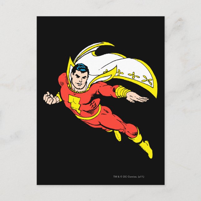 Cartão Postal Shazam Soaring (Frente)