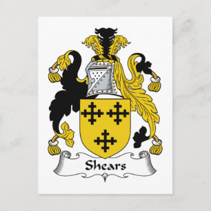 Cartão Postal Shears Family Crest