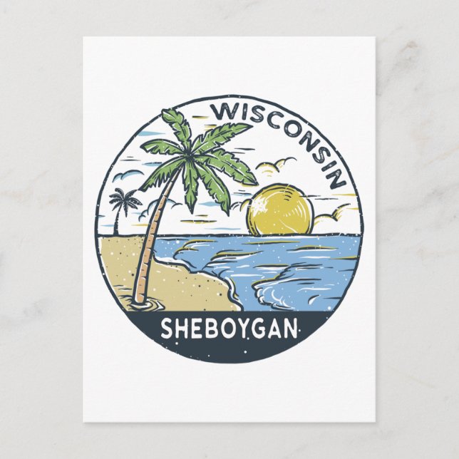 Cartão Postal Sheboygan Wisconsin Vintage (Frente)