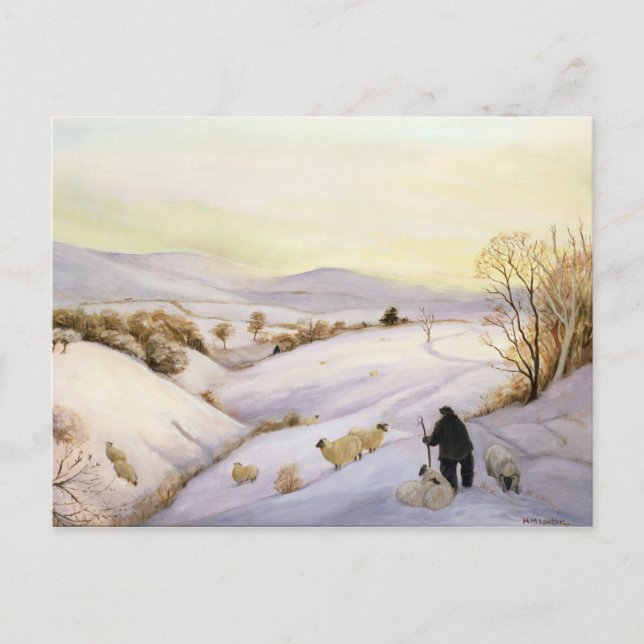 Cartão Postal Sheep on the ridge (Frente)