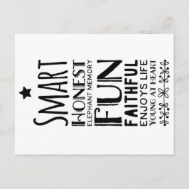 Cartão Postal Sheffey Acronym com uma estrela