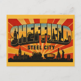 Cartão Postal Sheffield Inglaterra Cidade do Aço Patrimônio Indu