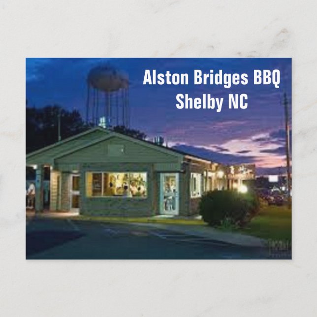 Cartão Postal Shelby NC North Carolina Postcard Alston Bridges (Frente)