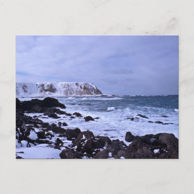 Cartão Postal Shemya Island Cable Bowl N shore (Frente)