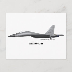 Cartão Postal Shenyang J-16