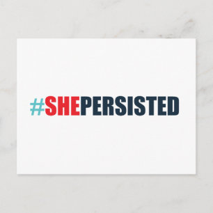 Cartão Postal #shepersistente