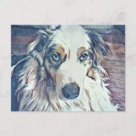 Cartão Postal Shepherd Digital Art Australiano