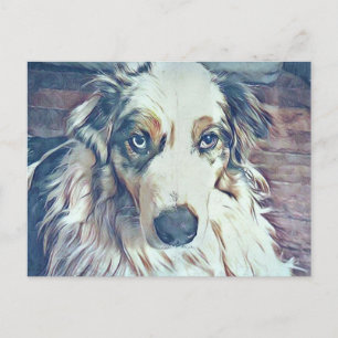 Cartão Postal Shepherd Digital Art Australiano