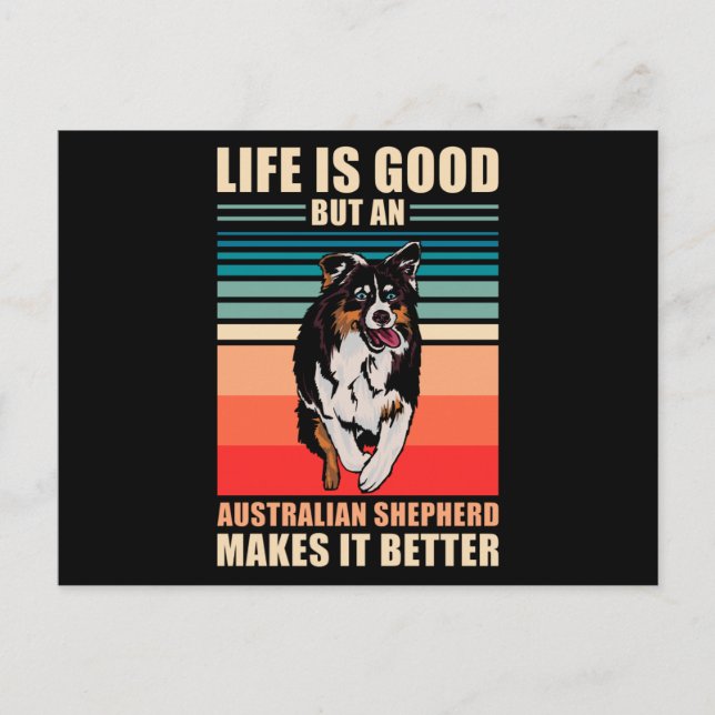 Cartão Postal Shepherd Say Australiano (Frente)