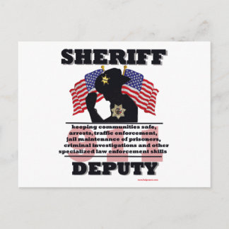 Cartão Postal Sheriff_Deputy