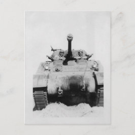 Cartão Postal Sherman Tank