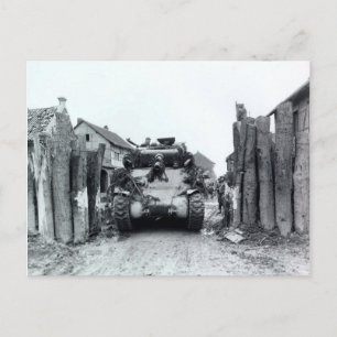 Cartão Postal Sherman Tank