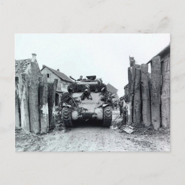 Cartão Postal Sherman Tank (Frente)
