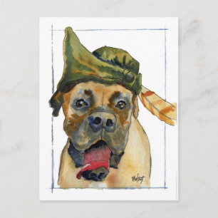 Cartão Postal Sherwood Boxer Saudações