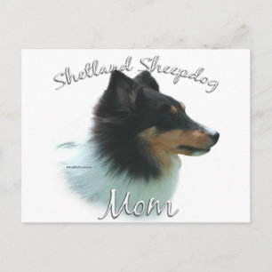 Cartão Postal Shetland Sheepdog (tri) Mãe 2
