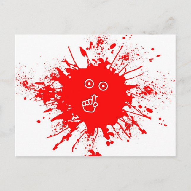 Cartão Postal Shh Face (Frente)