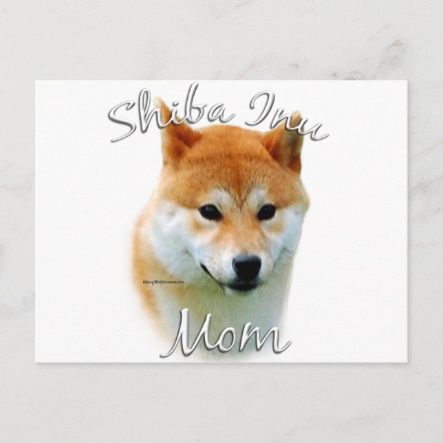 Cartão Postal Shiba Inu Mãe 2 (Frente)