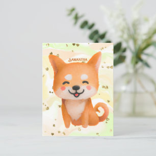 Cartão Postal Shiba Inu, Um Sorriso Bonito