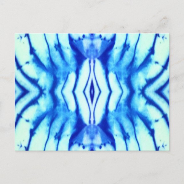 Cartão Postal Shibori Tie Dye (Frente)