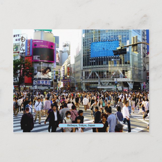 Cartão Postal Shibuya, Tóquio, Japão (Frente)
