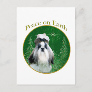 Cartão Postal Shih Tzu Peace na Terra