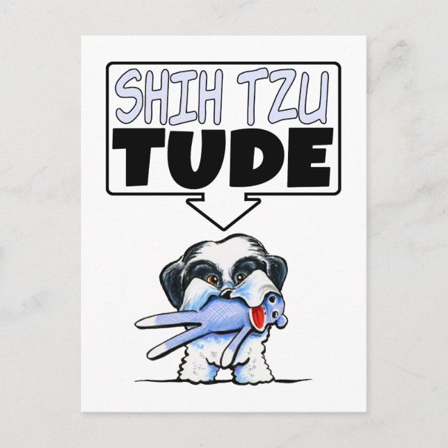 Cartão Postal Shih Tzu Tude (Frente)