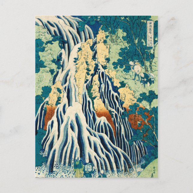 Cartão Postal Shimotsuke Kurokami-Yama Kirifuri no Taki Japonês (Frente)