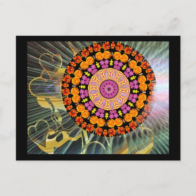 Cartão Postal Shining Mandala (Frente)