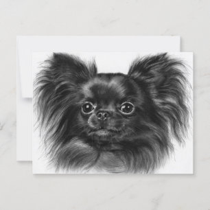 Cartão Postal Shiny Charm - Arte Chihuahua Pintada À Mão