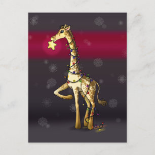 Cartão Postal Shiny Giraffe