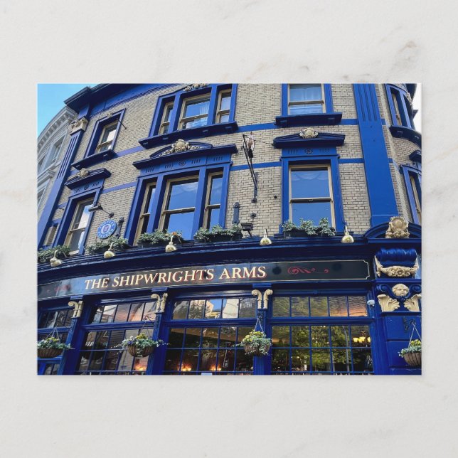 Cartão Postal Shiprights Arms Pub London (Frente)