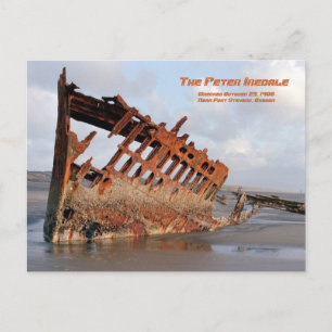 Cartão Postal Shipwreck de Peter Iredale, forte Stevens, cargo