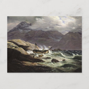 Cartão Postal Shipwreck on the Norwegian Coast, 1831