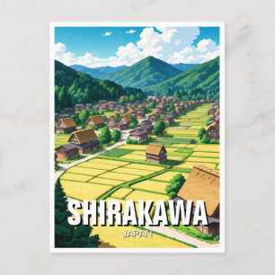 Cartão Postal Shirakawa Gifu - Viagem do Japão