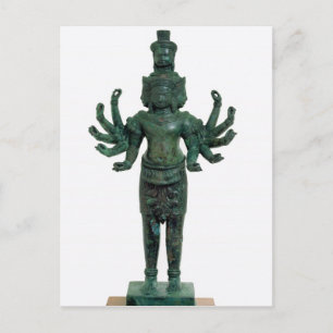 Cartão Postal Shiva com muitos braços e cabeças, Angkor