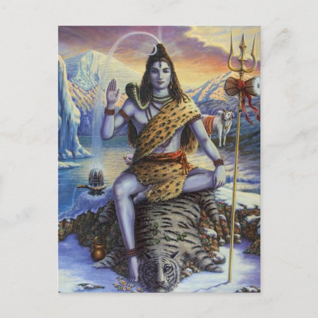 Cartão Postal Shiva Mahadeva (Frente)