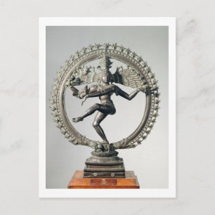 Cartão Postal Shiva Nataraja, Tamil Nadu, Late Chola (bronze)