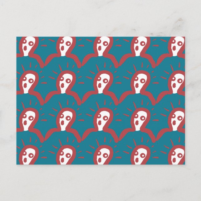 Cartão Postal Shock and Awe-some - Cartoon Engraçado Wow Faces (Frente)