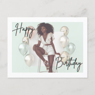 Cartão Postal Shopp Sista da Rainha Negra Africana Melanin