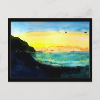 Cartão Postal Shore E Sky