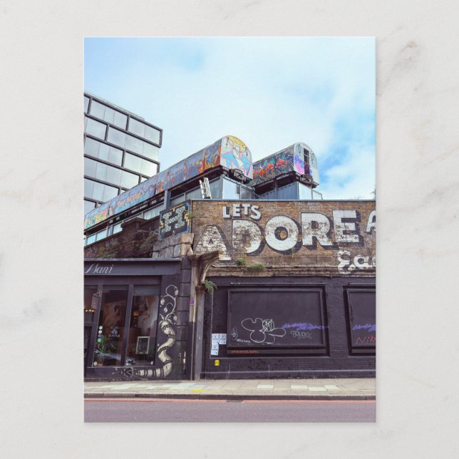 Cartão Postal Shoreditch, Cartão-postal de Londres no Reino Unid (Frente)